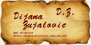 Dijana Zujalović vizit kartica